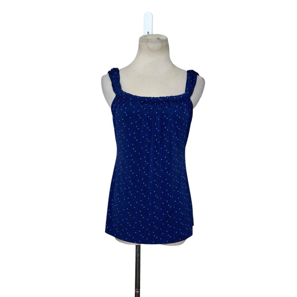 Banana Republic blue polka dots cami top size XS
